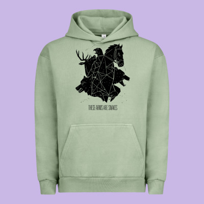 These Arms Are Snakes Urban Hoodie Designed By Artisfamous
