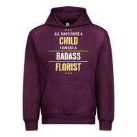Mauve Wine i raised a badass florist Urban Hoodie - artisFamous