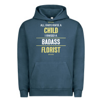 Pigment Midnight Navy i raised a badass florist Urban Hoodie - artisFamous