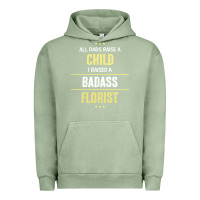 Pigment Oil Green i raised a badass florist Urban Hoodie - artisFamous