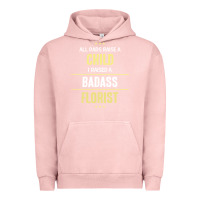Pigment Salmon i raised a badass florist Urban Hoodie - artisFamous