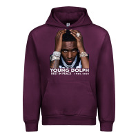 Mauve Wine Rest in Peace Young Dolph Urban Hoodie - artisFamous