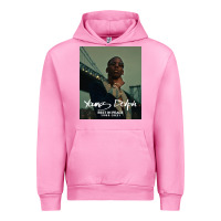 Fuchsia Pink Rest in Peace Young Dolph Urban Hoodie - artisFamous