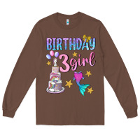 Chestnut birthday girl 3 Long Sleeve Tee - BundleAndBundleShop