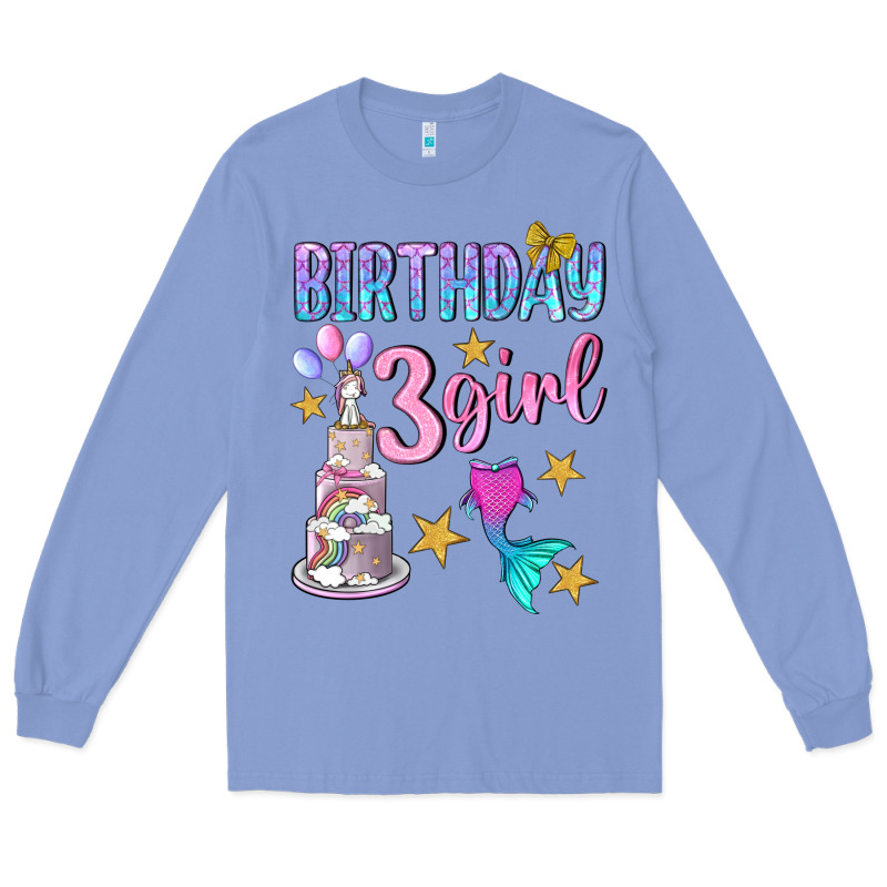 Birthday Girl 3 Long Sleeve Tee by BundleAndBundleShop | Teevron