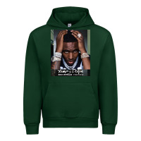 Forest Green Rest in Peace Young Dolph Urban Hoodie - artisFamous