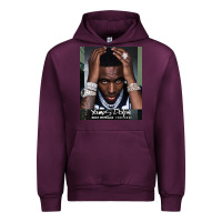 Mauve Wine Rest in Peace Young Dolph Urban Hoodie - artisFamous