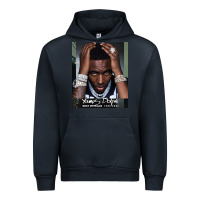 Navy Rest in Peace Young Dolph Urban Hoodie - artisFamous