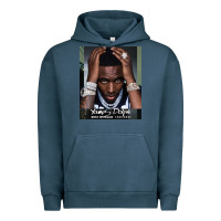 Pigment Midnight Navy Rest in Peace Young Dolph Urban Hoodie - artisFamous