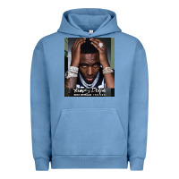 Pigment Pebble Blue Rest in Peace Young Dolph Urban Hoodie - artisFamous