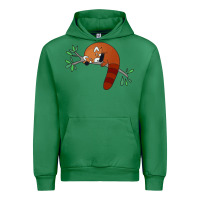 Emerald red panda sleeping Urban Hoodie - artisFamous
