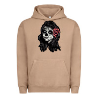 Pigment Burro sugar skull lady Urban Hoodie - artisFamous