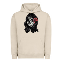 Pigment French Oak sugar skull lady Urban Hoodie - artisFamous