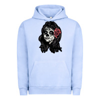 Pigment Grape Ice sugar skull lady Urban Hoodie - artisFamous