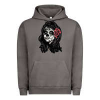 Pigment Tornado sugar skull lady Urban Hoodie - artisFamous