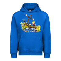 Cobalt calvin and hobbes bill watterson Urban Hoodie - artisFamous
