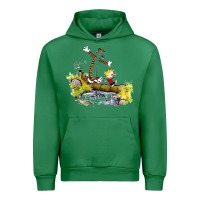 Emerald calvin and hobbes bill watterson Urban Hoodie - artisFamous