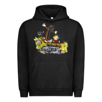 Pigment Black calvin and hobbes bill watterson Urban Hoodie - artisFamous