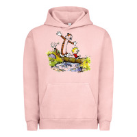 Pigment Salmon calvin and hobbes bill watterson Urban Hoodie - artisFamous