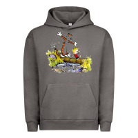 Pigment Tornado calvin and hobbes bill watterson Urban Hoodie - artisFamous
