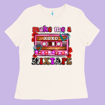 Make Me A Mixtape Olivia Ladies Tee Designed By Oliviacreatesart