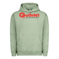 Pigment Oil Green Guthrie's Resto Urban Hoodie - artisFamous
