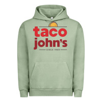 Pigment Oil Green Taco John's Resto Urban Hoodie - artisFamous