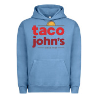 Pigment Pebble Blue Taco John's Resto Urban Hoodie - artisFamous
