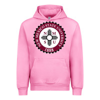 Fuchsia Pink nmsu seal Urban Hoodie - artisFamous