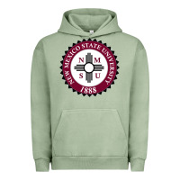 Pigment Oil Green nmsu seal Urban Hoodie - artisFamous