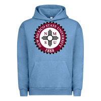 Pigment Pebble Blue nmsu seal Urban Hoodie - artisFamous