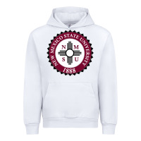 White nmsu seal Urban Hoodie - artisFamous