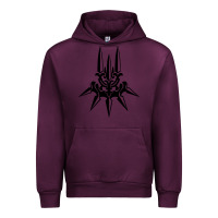 Mauve Wine yorha white insignia Urban Hoodie - artisFamous