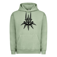 Pigment Oil Green yorha white insignia Urban Hoodie - artisFamous