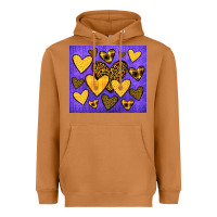 Meerkat team spirit color purple and gold Heavyweight Hoodie - JahusDesignShop