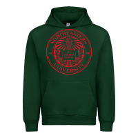 Forest Green northeastern university Urban Hoodie - artisFamous