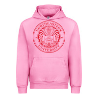 Fuchsia Pink northeastern university Urban Hoodie - artisFamous