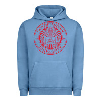 Pigment Pebble Blue northeastern university Urban Hoodie - artisFamous
