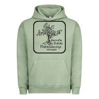Pigment Oil Green pitzer college seal, cali Urban Hoodie - artisFamous