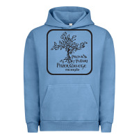 Pigment Pebble Blue pitzer college seal, cali Urban Hoodie - artisFamous