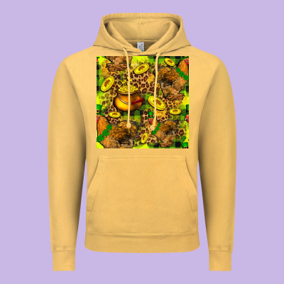 St. Patrick's Chicken With Pot Of Gold Vintage Hoodie Designed By Fadigitalartstudio