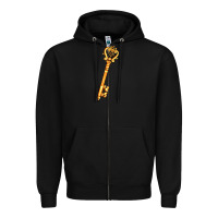 Black love key Zipper Hoodie - AdoDesignShop