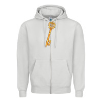 Dove Grey love key Zipper Hoodie - AdoDesignShop