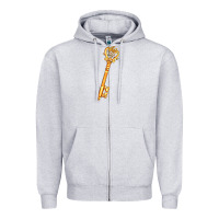 Heather Grey love key Zipper Hoodie - AdoDesignShop