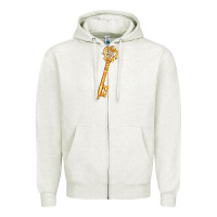 Oatmeal Heather love key Zipper Hoodie - AdoDesignShop