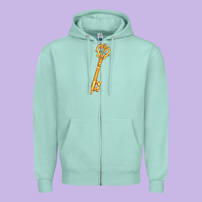 Love Key Zipper Hoodie Designed By Adodesignshop