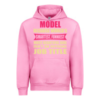 Fuchsia Pink model funniest isn't a jobtitle Urban Hoodie - artisFamous
