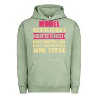 Pigment Oil Green model funniest isn't a jobtitle Urban Hoodie - artisFamous