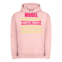 Pigment Salmon model funniest isn't a jobtitle Urban Hoodie - artisFamous