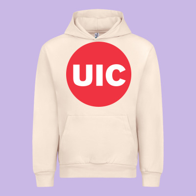 University Of Illinois At Chicago Circle Urban Hoodie Designed By Artisfamous